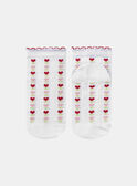Chaussettes jacquard fleurs et coeur KLASOZETTE / 24E4PFN1SOB001