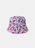 Bob réversible imprimé fleuri ou rose fuschia uni Fille NABOBETTE / 25H4PFJ2CHA002