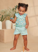 Blouse Sans Manches Imprimée Ivoire KAUMA / 24E1BFR1CHE005