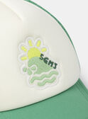 Casquette vert sapin et écru Garçon NAFOAMAGE / 25H4PGJ1CHAG625