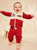 Haut de jogging rouge et vanille à capuche Mignon FACYR / 23E1BGB1JGH114