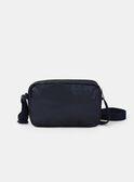 Sac bleu foncé avec broderie chien et imprimé fleuri à bandoulière Fille  NUBAGETTE / 25H4PFQ1BES070