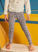 Legging marine fleuri LAELEGETTE / 24H2PFP1LGS070
