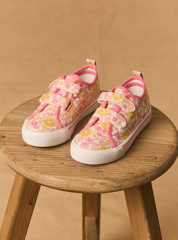 Basket en toile imprimé fleuri  MUABAKETTE / 25N10PF31D16001