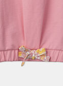 Sweat rose à volants MLASWETTE / 25E2PFK1SWED301