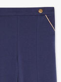 Pantalon bleu marine en milano GIMILETTE / 23H2PF91PAN070