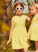 Robe réversible jaune en satin de coton LAPAKRETTE / 24H2PFI1ROBH705