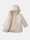Imperméable 2 en 1 beige Fille  NINOLETTE / 25H2PFE2IMP801