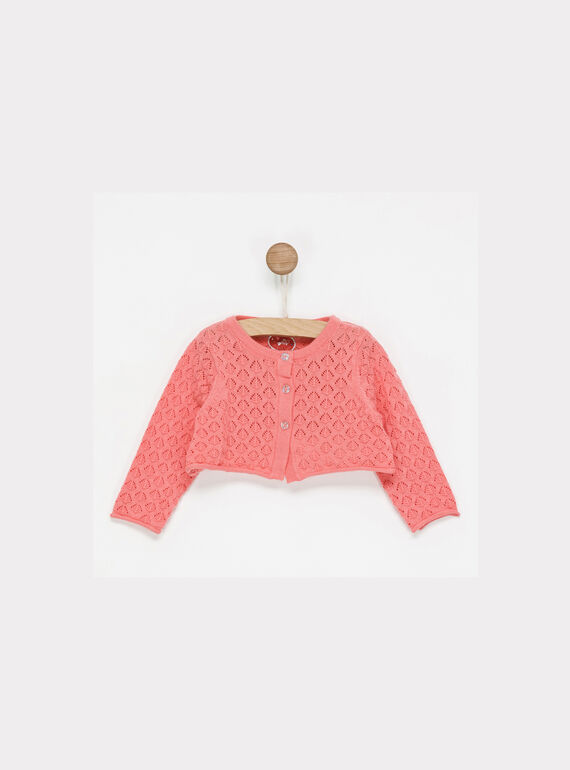 Cardigan rose NAIZIA / 18E1BFG1CARD309