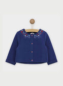 Cardigan bleu marine RAMAUD / 19E1BFE2CAR070