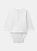 Body blanc à manches longues Bébé Garçon NAKRIS / 25H1BGQ1BOD009