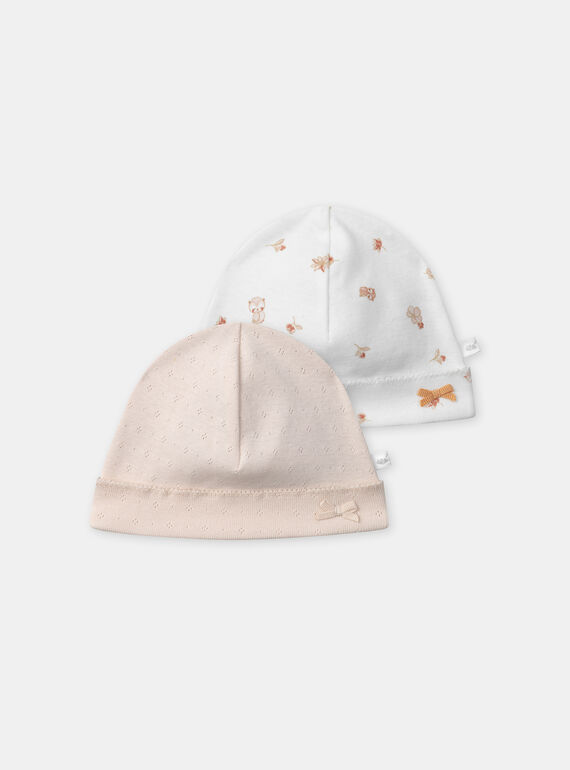 Lot de 2 bonnets de naissance NOUR / 25H0AF21BNA318