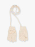 Gants beige en tricot FRAGANETTE / 23E4PF51GAN808