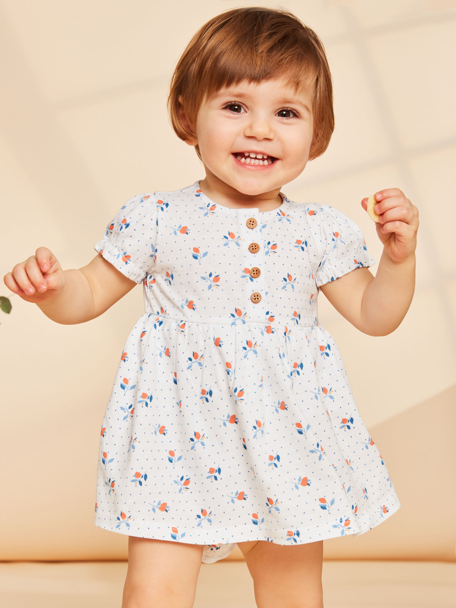 Robe crue avec body int gr imprim fleuri Fille Sergent Major