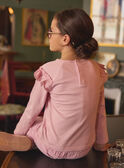 Tee Shirt Manches Longues Rose LADITETTE / 24H2PFQ2TMLD329