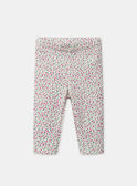 Legging imprimé fleuri côtelé Bébé Fille NAALINE / 25H1BFJ1LG002