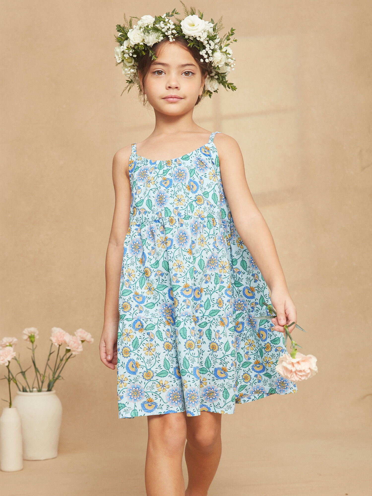 Robe Bain de Soleil Bleu ciel Fille Sergent Major