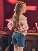 Jupe-short en jean bleu mi-plissée Fille NOSKORETTE / 25H2PFP1JPSP269