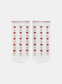 Chaussettes jacquard fleurs et coeur KLASOZETTE / 24E4PFN1SOB001