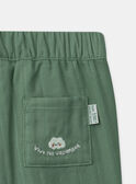 Short vert sapin jambes ajustable Bébé Garçon NABERNARD / 25H1BGJ1BERG625
