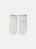 Chaussettes basses jacquard fleurs MLECHOETTE / 25E4PFO1SOB001