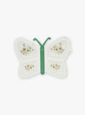 Sac besace papillon pailleté écru et vert GESACETTE / 23H4PF81BES001