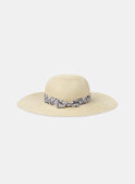 Chapeau en paille avec noeud MRACAPETTE / 25E4PFR1CHA808