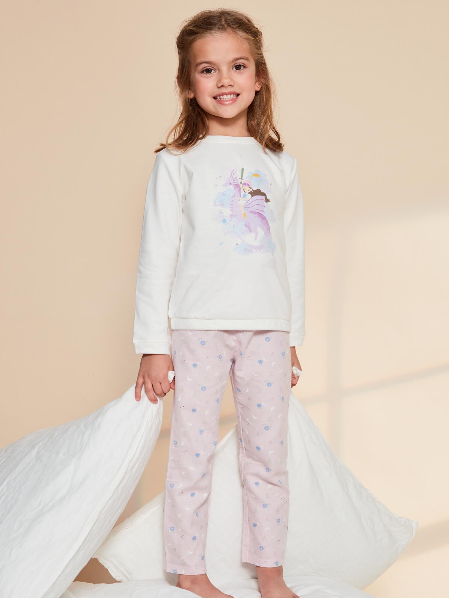 Ensemble pyjama a dragon et chevaliere Fille Sergent Major