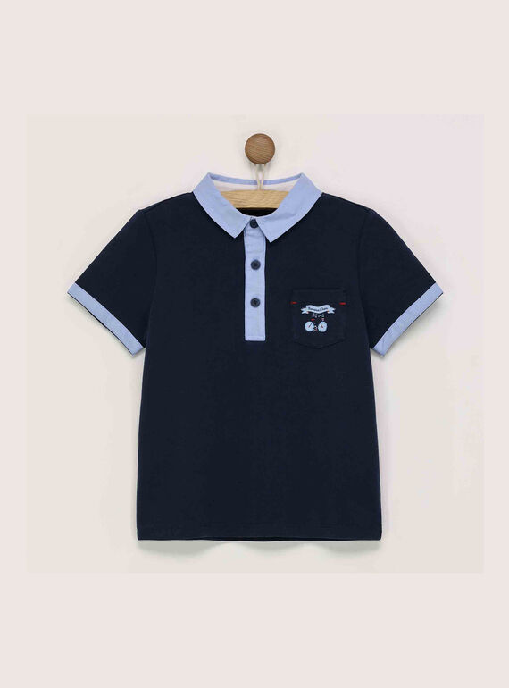 Polo bleu marine RYZPAGE / 19E3PGT1POL070