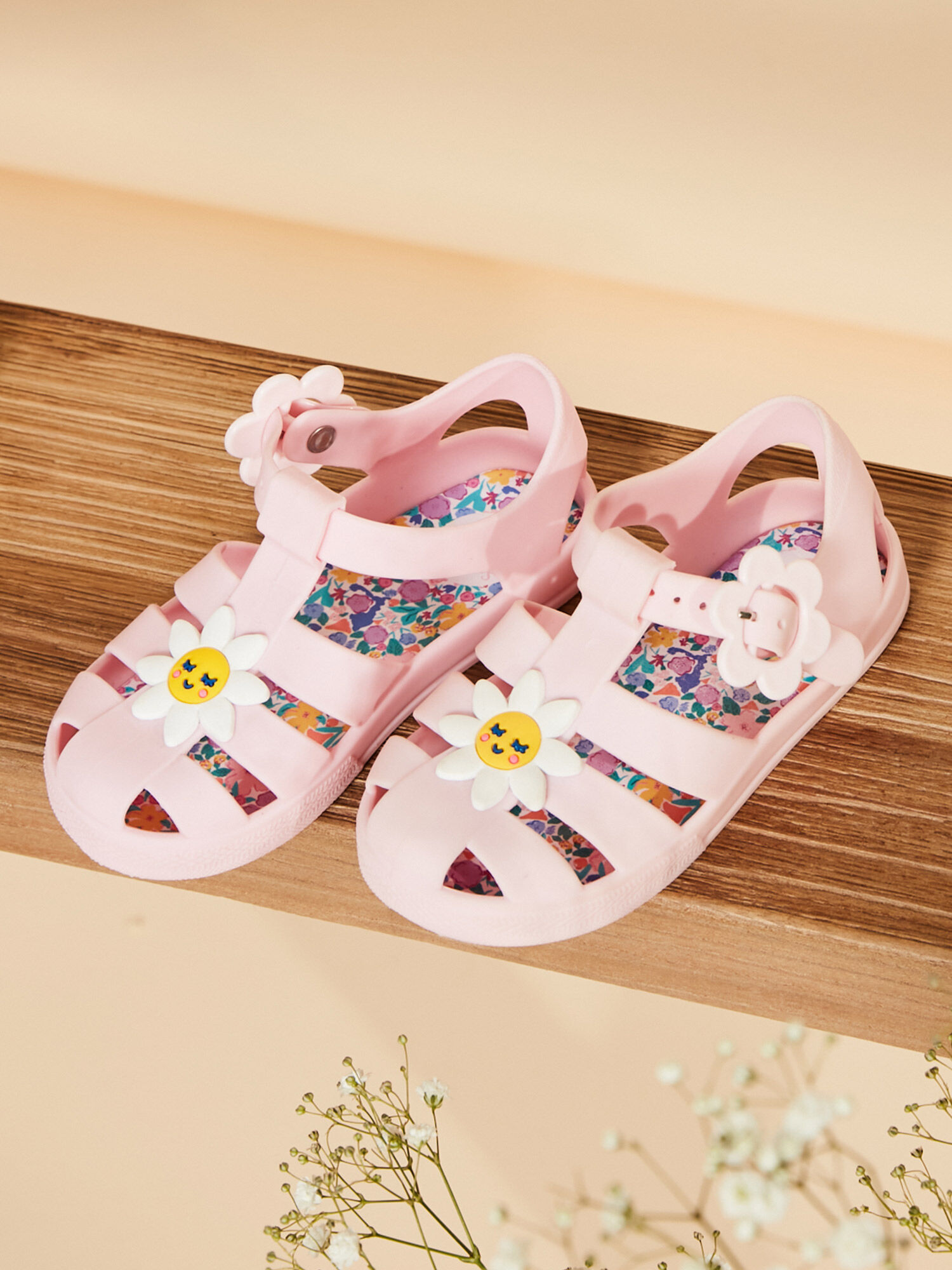 Sandale fille top rose