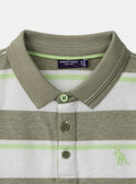 Polo Rayé Vert MLERAYAGE / 25E3PGO1POL604
