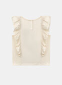 Tee Shirt Manches Courtes Vanille KIMIETTE / 24E2PFC1TMC114