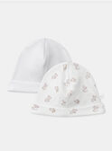 Lot de 2 bonnets de naissance MONI / 25E0AM11BNA000