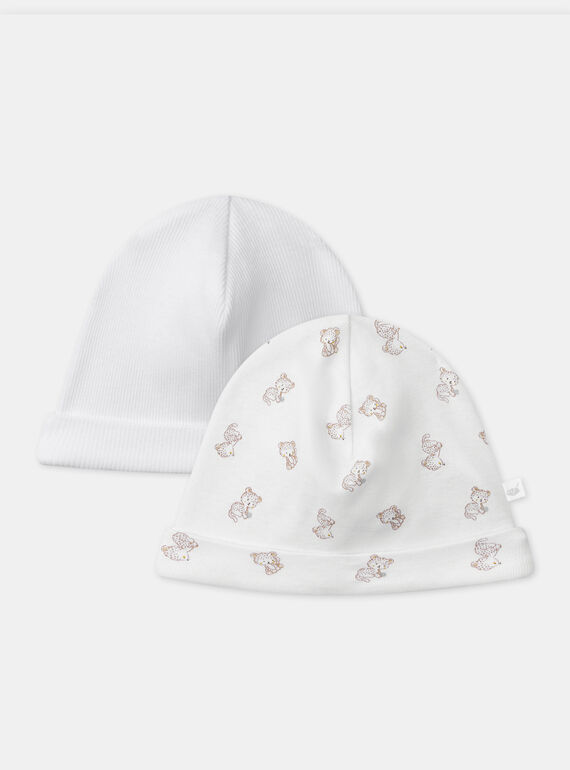Lot de 2 bonnets de naissance MONI / 25E0AM11BNA000