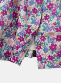 Robe et bloomer imprimé fleuri à manches volantes Bébé Fille NAAMELIE / 25H1BFJ2ROB002