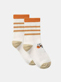 Chaussettes Ecrue KASOCAGE / 24E4PG31SOQ009