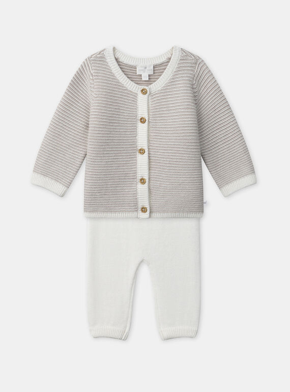 Ensemble de naissance pantalon et gilet NOEVAN / 25H0CM21ENSI814
