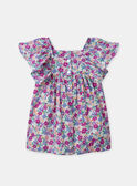 Robe et bloomer imprimé fleuri à manches volantes Bébé Fille NAAMELIE / 25H1BFJ2ROB002