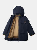 Parka 3 en 1 bleu foncé Garçon NINCARAGE / 25H3PGE2PARC214