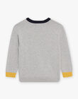 Pull à motif dinosaure gris DAFOULAGE / 22H3PGD1PUL943