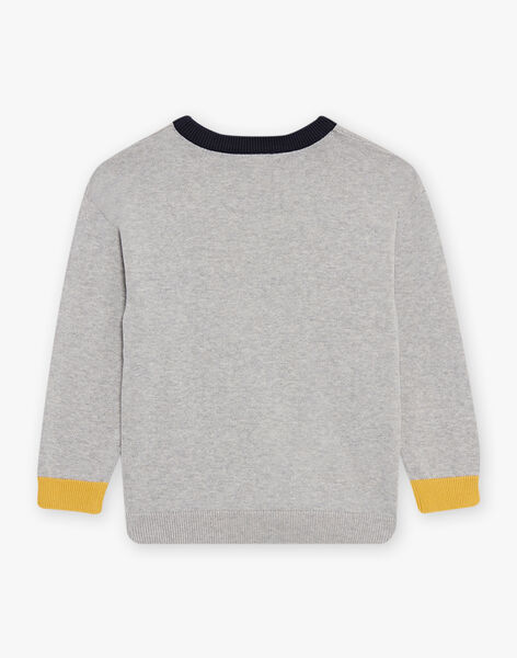 Pull à motif dinosaure gris DAFOULAGE / 22H3PGD1PUL943