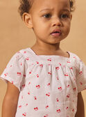 Blouse manches courtes cerises coeurs MAULIA / 25E1BFQ1CHE000