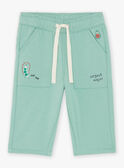 Pantalon en molleton vert amande FACECTOR / 23E1BGB1PAN611