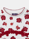Sweat-Shirt fleuri à inscription bouclettes MOSWETTE / 25E2PFJ1SWE001