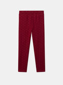 Lot de 2 leggings  rose  et rouge LITABLETTE 1 / 24H2PFB1LGD307