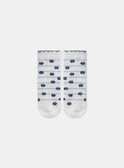 Lot de 3 chaussettes jacquard fleur MADEBORAH / 25E4BF81LC3114