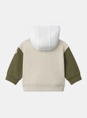Gilet à capuche tricolore MAOCTAVE / 25E1BGO1GIL080