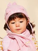Bonnet rose en tricot avec oreilles 3D FIMADDY / 23E4BF52BON030