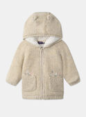 Veste à capuche en tricot  fourré MIMATHILDE / 25E1BF31VESA011