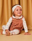 Barboteuse en velour camel rosé DAGIGI / 22H1BFF1SACI820